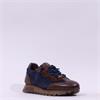 Hispanitas Oregon Bungee Lace Trainer - Brown Navy
